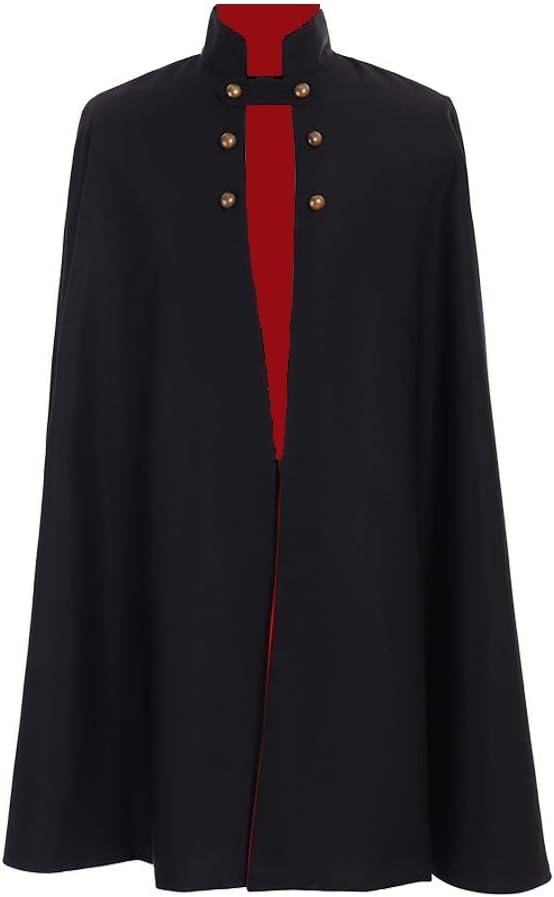 1791's lady Wirt Costume Mantle Men's Vampire Cosplay Cape Cloak for Halloween