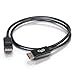 C2G Legrand DisplayPort 1.2 Male to Male Displayport Cable, Black Display Port Cable, 3 Foot Digital Display Cable, 8k Display Port, 1 Count, C2G 54400