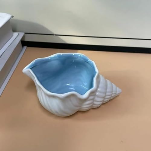 Drgaruuy A marine style series of ceramic jewelry storage ornaments, suitable for storing watches, jewelry and keys, as an exquisite decorative item. (little sea snail)