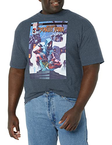 T-shirt Marvel homme grande taille 4XL bleu marine vêtements manches courtes