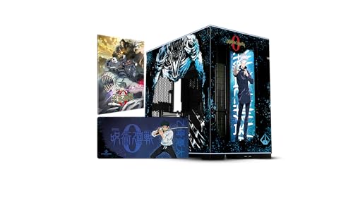 Starforge - Jujutsu Kaisen 0 Computer Case Bundle – Lian Li O11 Dynamic EVO RGB E‑ATX/ATX/mATX PC Tower – with UV Printed Artwork