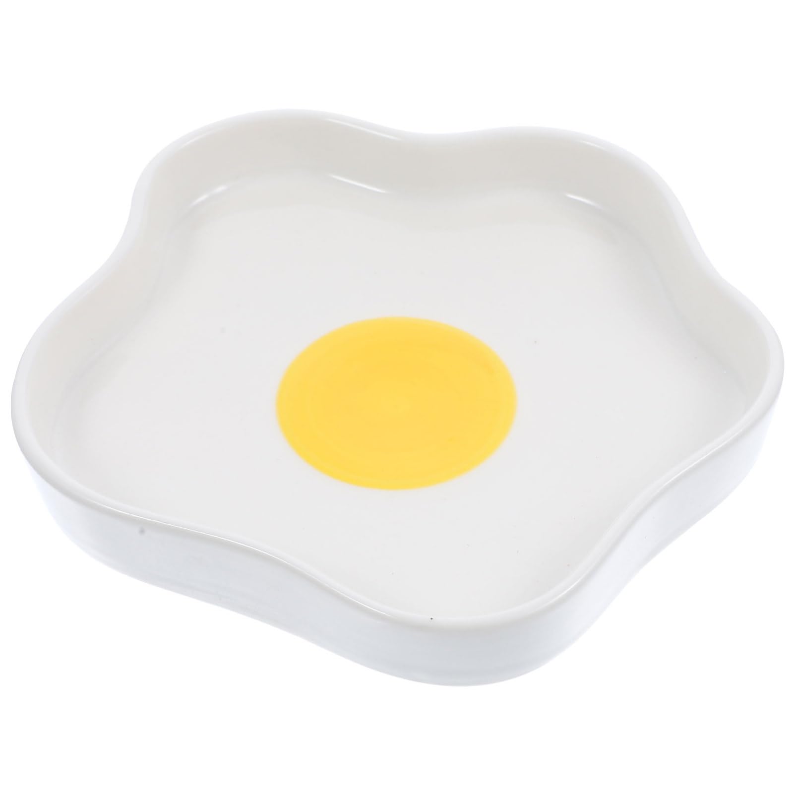 Présent original et pratique : assiette œuf au plat en céramique solide