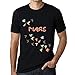 Produktbild Herren Tee Männer Vintage T-Shirt Origami One Word Mars Noir Schwarz