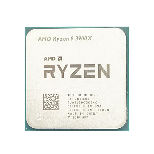 SIVOYEEL CPU Processor AMD Ryzen 9 3900X R9 3900X 3.8 GHz Twelve-Core 24-Thread CPU Processor 7NM L3=64M 100-000000023 Socket AM4