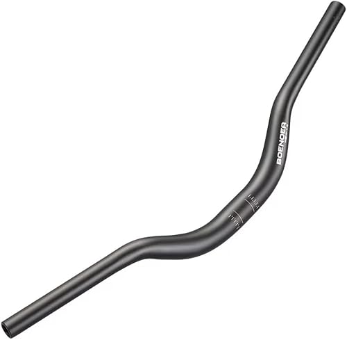 Boenoea Manillar elevador de bicicleta 25.41.252 in longitud 24.409 in aleación de aluminio barra elevadora (1.969 in 3.543 in 4.724 in), negro