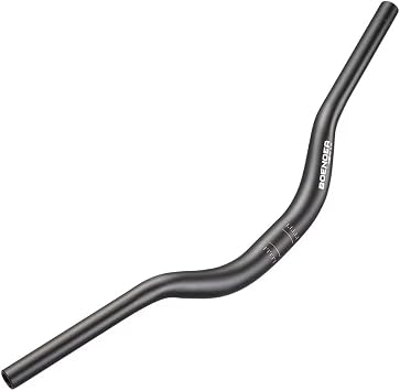 Boenoea Bike Riser Handlebar 25.4/31.8mm Length 620mm Aluminum Alloy Riser Bar50mm 90mm 120mm, Black