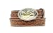 Nocona Boys' Floral Leather Belt (22", Brown)