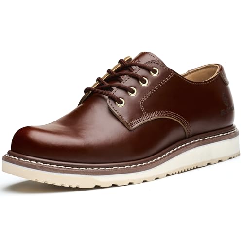 SL-Saint Botas de Moda de Copa Baja Para Hombre Hechas a Mano Zapatos de Cuero de Vaca Genuino de Moda Con Cordones (Clásico Marrón, Adulto, Hombre, 40, Números, Sistema tallas calzado EU, mediano) SL-Saint Botas de Moda de Copa Baja Para Hombre Hechas a Mano Zapatos de Cuero de Vaca Genuino de Moda Con Cordones (Clásico Marrón, Adulto, Hombre, 40, Números, Sistema tallas calzado EU, mediano)