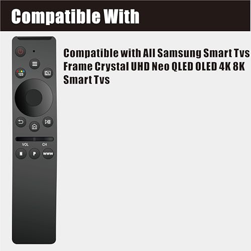 Universal Remote Control Compatible for All Samsung TV LED QLED UHD SUHD HDR LCD Frame Curved Solar HDTV 4K 8K 3D Smart TV Remote Replacement, with Buttons for Netflix, P Video, WWW