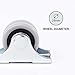 Lot de 20 Mini-Roulettes en Caoutchouc et Plastique 25 mm avec Plaque...