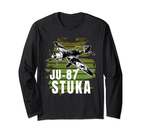 WW2 Avions de combat / JU 87 Stuka / WW2 fans d'avions de chasse Manche Longue