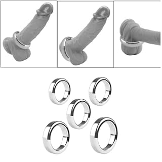 YZBZNG Anello in Acciaio Inossidabile Design Liscio e Semplice da Indossare,A-38mm