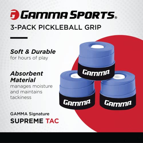 Gamma Supreme Overgrip, Blue 3 Pack #TOP1