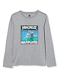 Artikel M-22765 LEGO Jungen MW-Langarmshirt Lentikulardruck Ninjago T-Shirt, 921 Grey Melange, 122