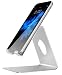 Produktbild MoKo Handy Ständer, Universal Aluminium Smartphone Desktop Halterung für iPhone 11 Pro Max/11 Pro/11/Xs Max/XR/Xs/X/8 Plus, Galaxy S20 6.2"/Note 10+/Note 10, Google Pixel 4/Pixel 4XL, Silber
