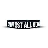 Motivational Wristbands - Standard & Youth Sizes! Perfect for Fitness, Sports, Work, Life. Wear Your Motivation! *Sold Individually (Against All ODDS, Youth)