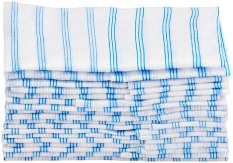 Rubbermaid Commercial Products HYGEN Disposable Microfiber Cloth/Towel Pack, 35 Count, 12"x12", with Scrubbing/Scouring Stripes, Multisurface, for Dry and Wet Cleaning, for Home/Medical/Car/Boat