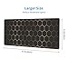 Large Gaming Mouse Pad for Desk, Black Gold HoneycombTechnology Desk Mat, Extended Computer Keyboard Mouse Pad with Non-Slip Base and Stitched Edge,31.5
