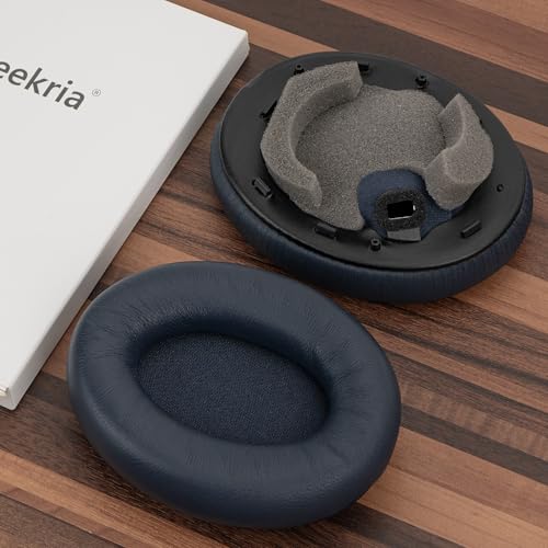 Geekria Almohadillas de Repuesto de Piel de Oveja para Auriculares Sony WH-1000XM4 (WH1000XM4), Almohadillas para Orejas, Piezas de Reparación (Azul) miniatura 4