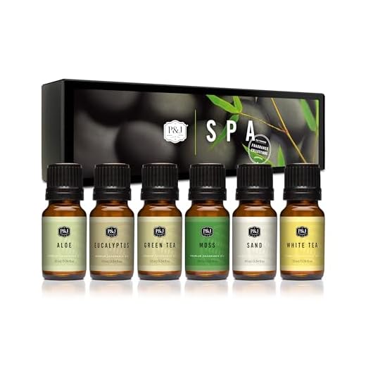 P&J Trading Fragrance Oil | Spa Set of 6 - Scented Oil for Soap Making, Diffusers, Candle Making, Lotions, Haircare, Slime, and Home Fragrance