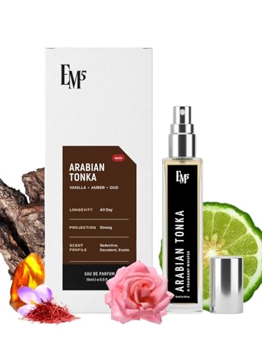 Image of EM5 Arabian Tonka Unisex Perfume | Eau De Parfum Spray for Men & Women | Amber Sweet Warm & Spicy Fragrance | Luxury Gift for Him /Her | 15 ml