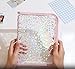 Lora Rossie Kpop Photocard Binder with 6 Stickers Sheet & 50 Shinning Protective Card Sleeves Kpop Photocard Holder Book, A5 Binder Photocard Album 25 Inner Pages with 200 Pockets 6 Ring (Pink)