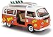 DICKIE TOYS 203776001 Retro VW Surfer Camper Van with Friction Drive 32 Centimetre Scale 1:14