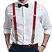 Buyless Fashion Leather End Suspenders for Men - 48