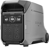 EcoFlow DELTA Pro3 ポータブル電源 4,096Wh 大容量 高出力AC(3,600W高出力 & 200V対応) リン酸鉄 長寿命11年 6通りの充電方法 拡張バッテリー対応(別売り) パススルー機能 アプリ遠隔操作 30dBで静音 家庭用蓄電 卒Fit 防災節電