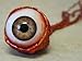 Dead Head Props Ripped Out Eyeball - Light Brown
