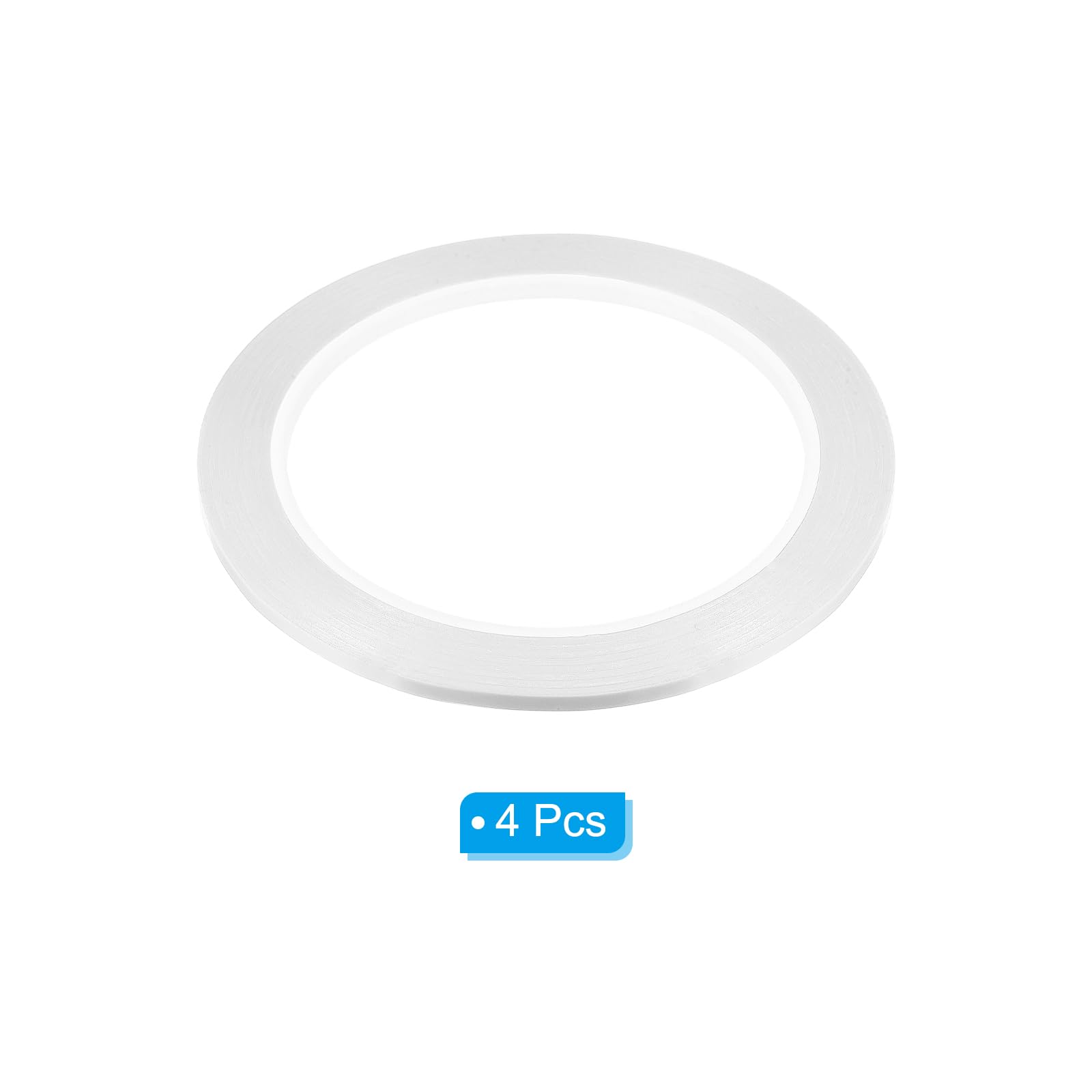 PATIKIL 1/8" Whiteboard Tape, 4 Pack Thin Dry Erase Tape for Graphic Chart Marking DIY Art White - Image 3