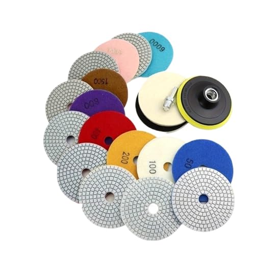 Kit de almohadillas pulido de 4 pulgadas con ajuste universal