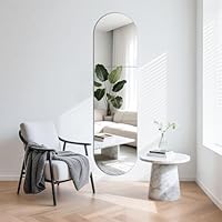 TSKDKIT HD Wandspiegel Selbstklebender Glasspiegel 150x40cm Bogen Ganzkörperspiegel zum Kleben Dekorative Wandspiegel Groß für Gäste WC, Badzimmer, Ankleidezimmer, Wohnzimmer, Schlafzimmer