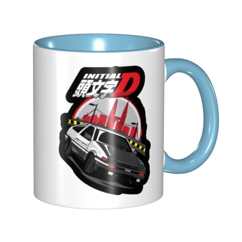 頭文字d イニシャル D Ae86 マグカップ 330ml ティーカップ コーヒーカップ カップ セラミック Mug Cup 軽量 直接ドリップ おしゃれ かわいい 電子レンジ対応 グッズ オフィス 家用 プレゼント