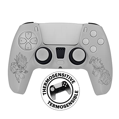 FRTEC - DRAGON BALL SUPER, Silicona Termosensible + Grips, compatible con mando Dualsense de Playstation 5
