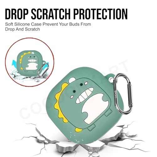 Image of Cartoon Silicone Case Cover for Samsung Galaxy Buds Core (2025) (Cute Dinasourr)