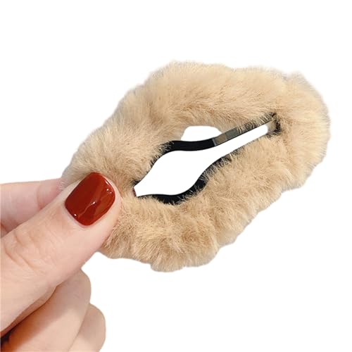 スイートホロアウトクラウドヘアピンアヒルクリップヘアバレット女性用エレガントなヘアスタイリングアクセサリーのためのぬいぐるみヘアクリップ