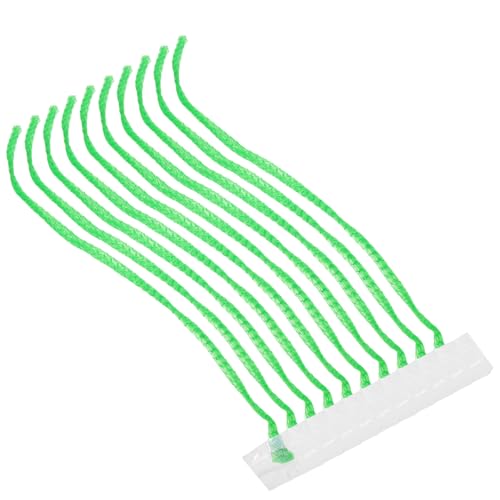 HEALEEP Bolsa de Malla para Frutas y Verduras 40 Cm Verde con Etiqueta Clara, 100 Unidades, Bolsa Transpirable y Reutilizable para Almacenamiento y Compras, Adecuado para Cocina y Hogar