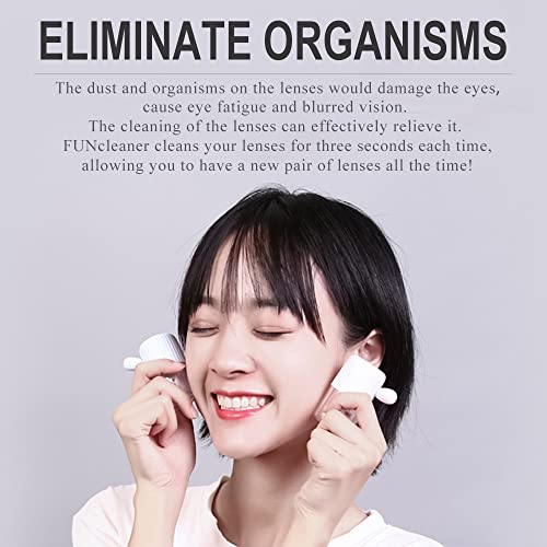 Igeyzoe Portable Contact Lens Cleaner Case, Contact Lens Washer Funcleaner With Drawstring Manual Cleaner Machine For Contact Lens #TOP2
