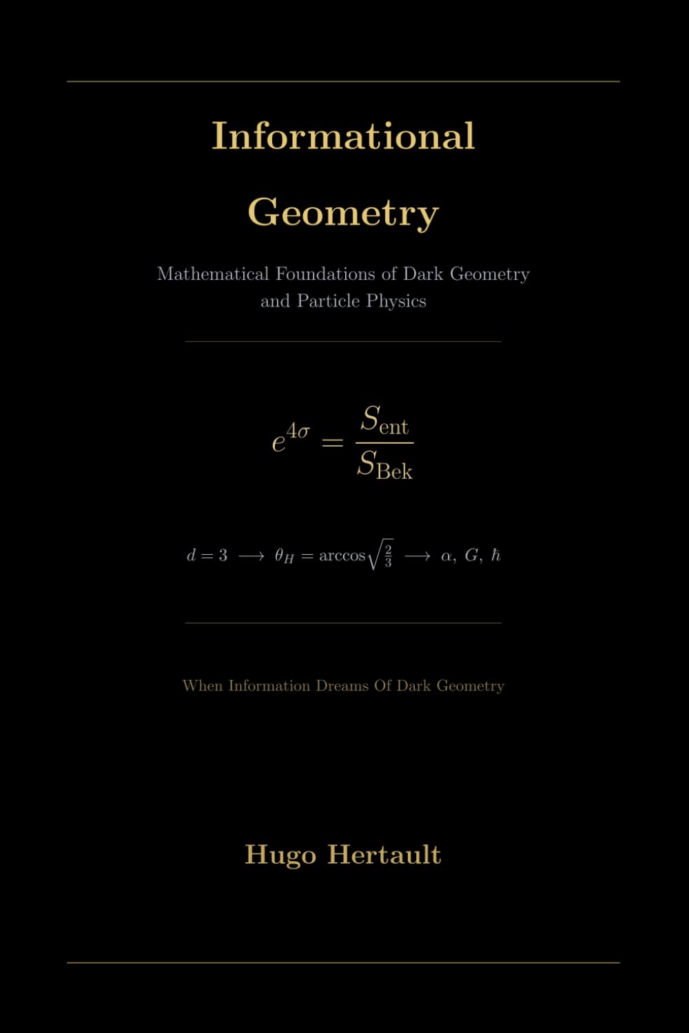 Informational Geometry: Where Information Dreams Of Dark Geometry