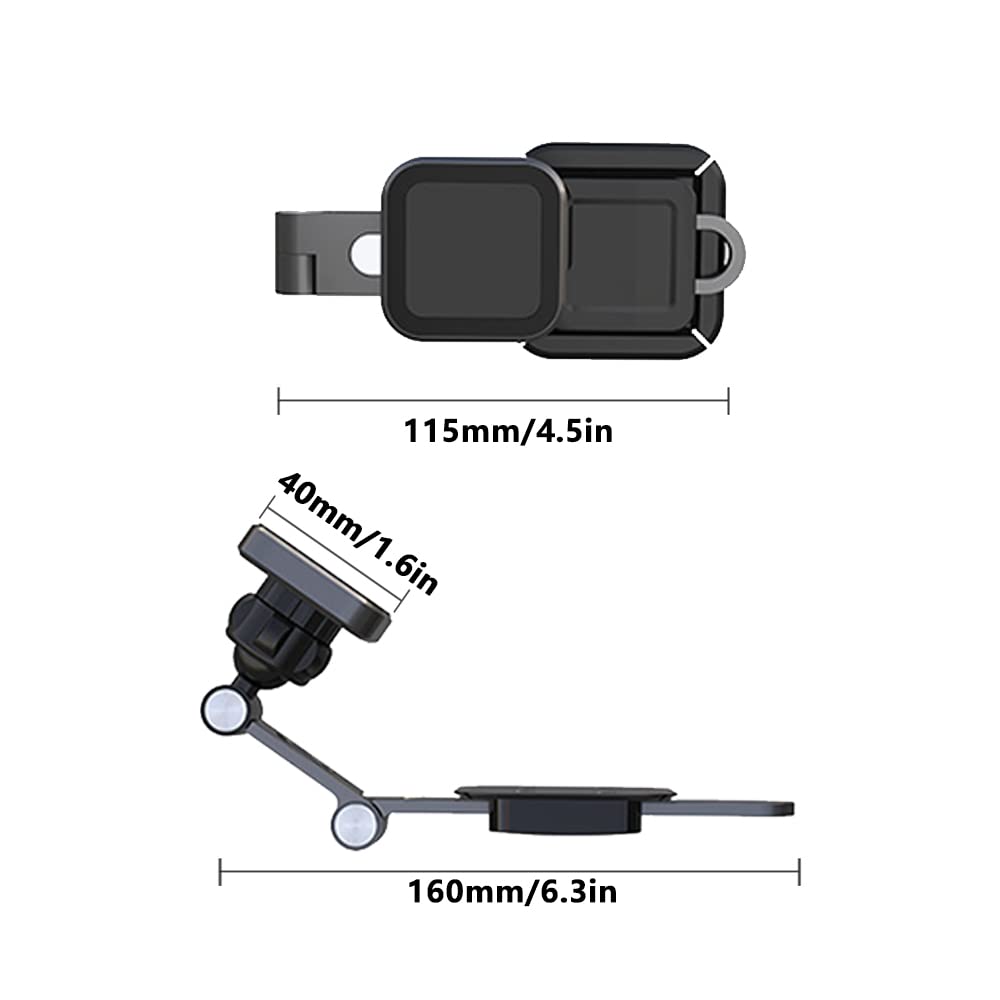 MASO Supporto per telefono cellulare con magnete pieghevole, supporto per schermo, supporto magnetico per cellulare, staffa per cellulare nascosta, per auto Te*s/la UniV*e/rsal
