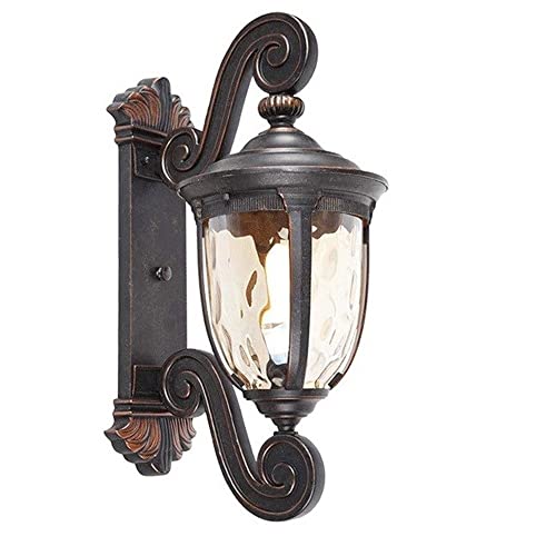 UQACHG Apliques De Pared Lámpara De Pared Exterior Americana Lámpara De Pared Exterior Impermeable Poste De Puerta Linterna Puerta Jardín Patio Villa Lámpara Balcón,