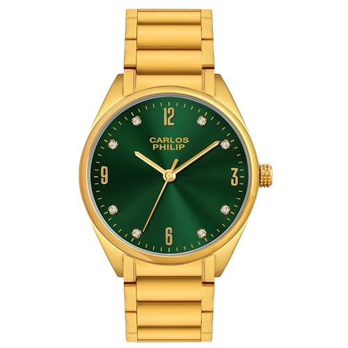 Image of Carlos Philip Axis Series Luxury Analog Watch for Men | Stainless Steel Strap | Japanese Miyota Movement | Stylish Water-Resistant Classic Timepiece