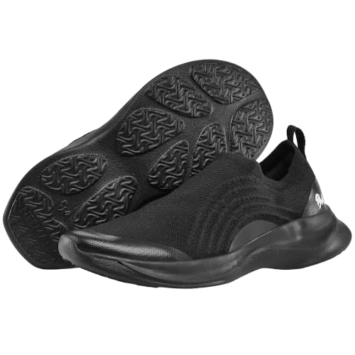 Image of Neeman's Curve Knit Slip On Shoes for Men | Casual Slip On Shoes | Lightweight Walking Shoes | Breathable Knit Upper | Comfortable Cushioned Shoes | Stretch Fit | EVA Sole with Grip
