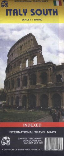 Italy South Travel Reference Map: 1:500,000