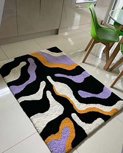 Image of Handmade Shaggy Pure Microfiber Smooth & Anti-Skid Carpets for Bedroom & Living Room, 2 inch Thickness Size- 12X12 Feet
