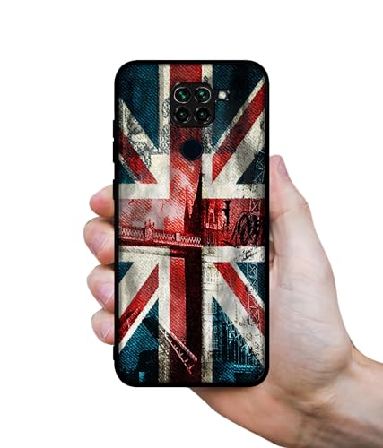 Image of London Flag Wallpaper Design Premium 2D Printed Metal Back Case Cover for Mi Redmi Note 9 4G