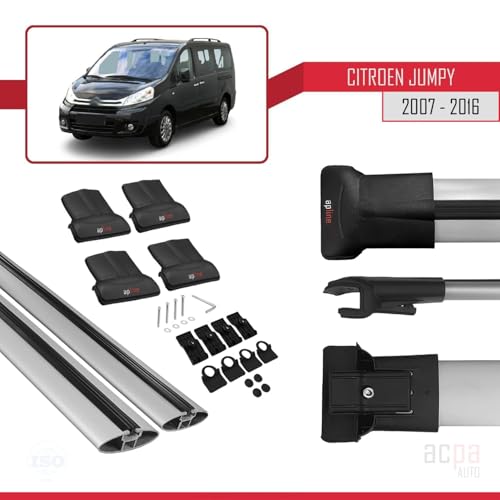 Barras de techo Citroen Jumpy solve el espacio de carga con este portaequipajes 4