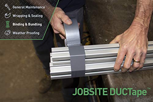 Image of IPG JobSite DUCTape, Contractor Grade Duct Tape, 1.88 inch x 60 yd, Silver (Single Roll)