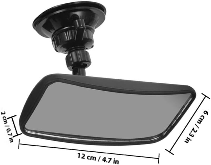 2pcs Car Mirror for Rear-facing Safety, 360° Rotatable Shatterproof Suction Cup Backseat Mirror for Car and Stroller Use